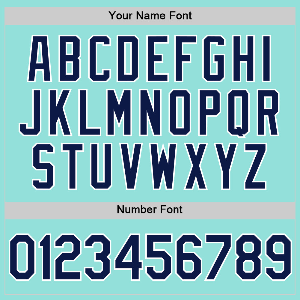 Custom Ice Blue Navy-White Authentic Baseball Jersey - Sky-Custom