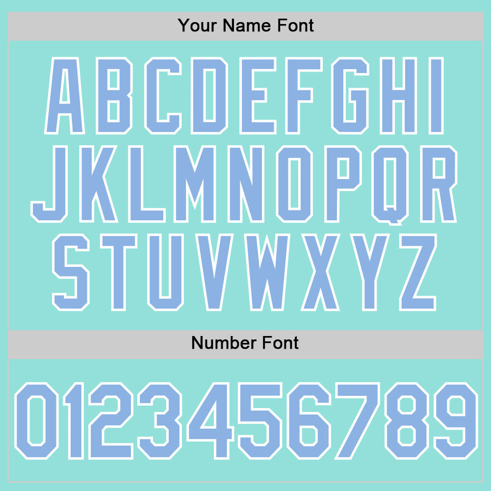 Custom Ice Blue Light Blue-White Authentic Baseball Jersey - Sky-Custom