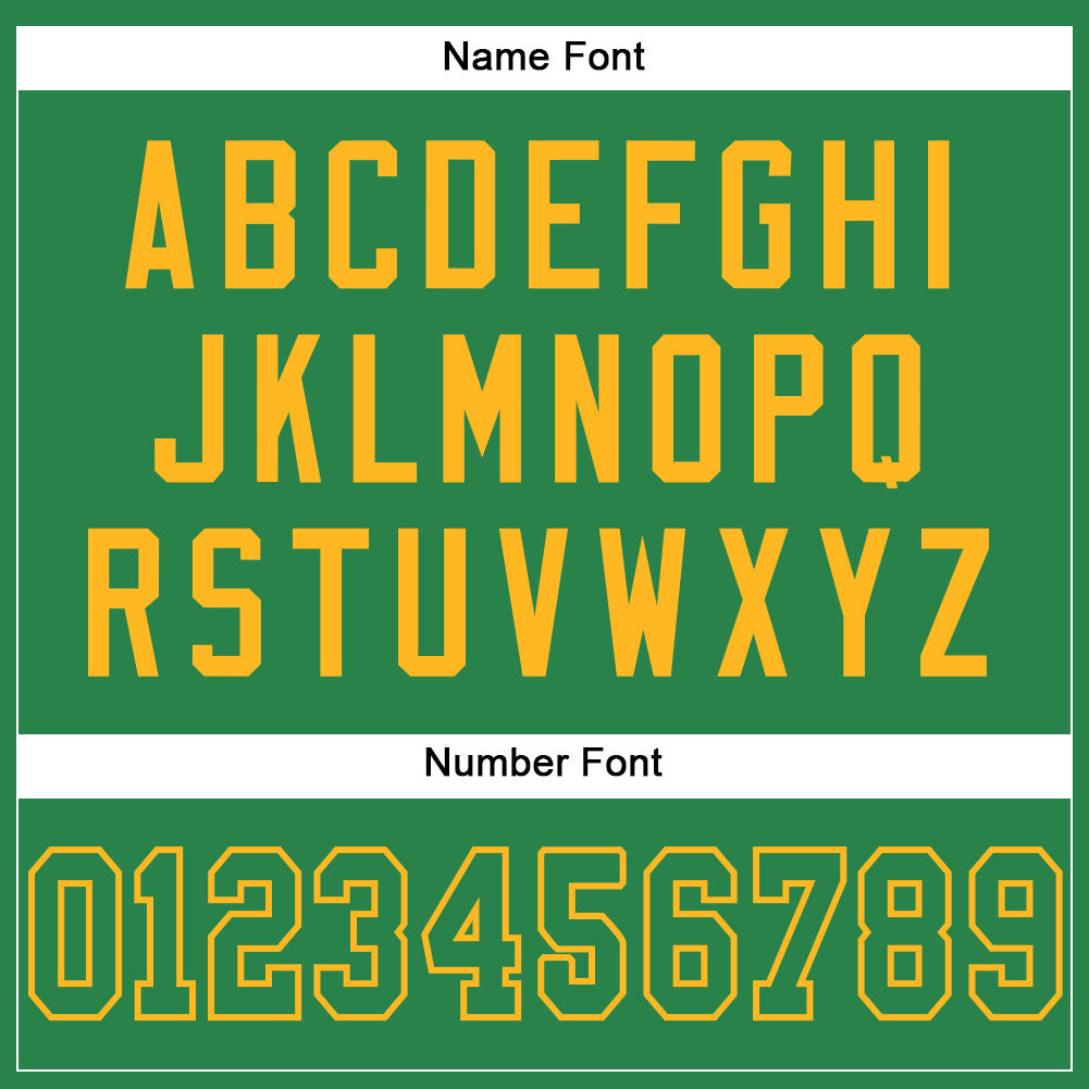 Custom Grass Green Grass Green-Gold Mesh Authentic Football Jersey - Sky-Custom