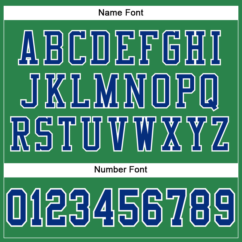 Custom Grass Green Royal-White Mesh Authentic Football Jersey - Sky-Custom