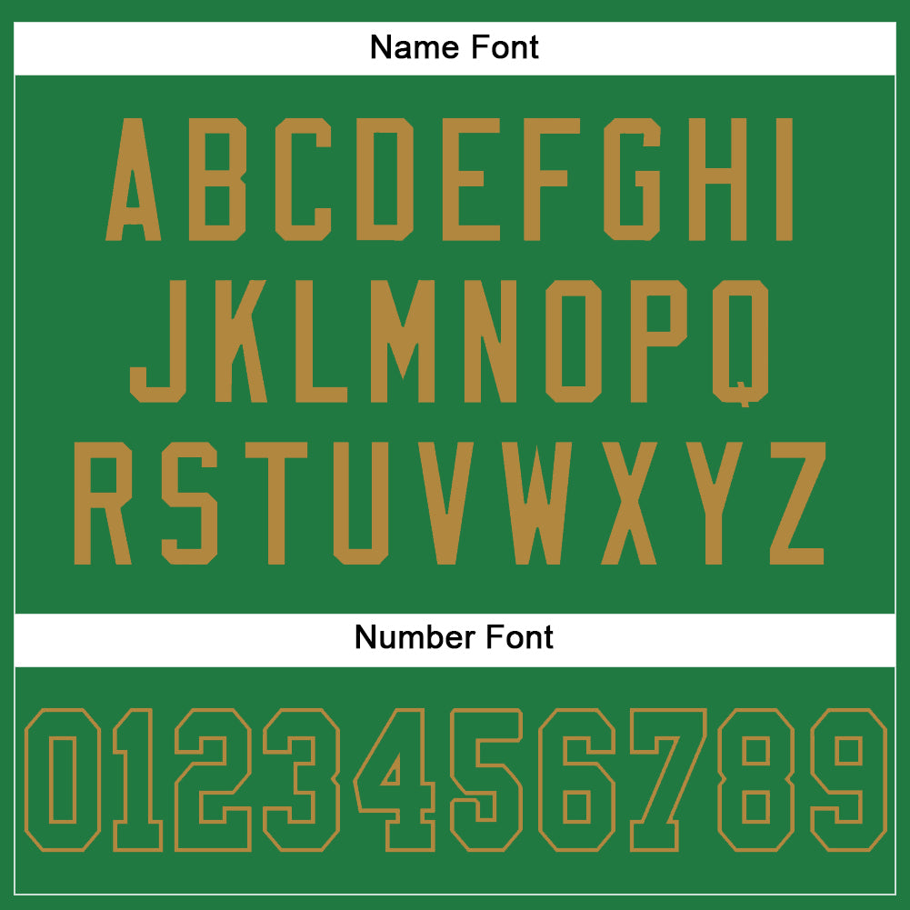 Custom Grass Green Grass Green-Old Gold Mesh Authentic Football Jersey - Sky-Custom