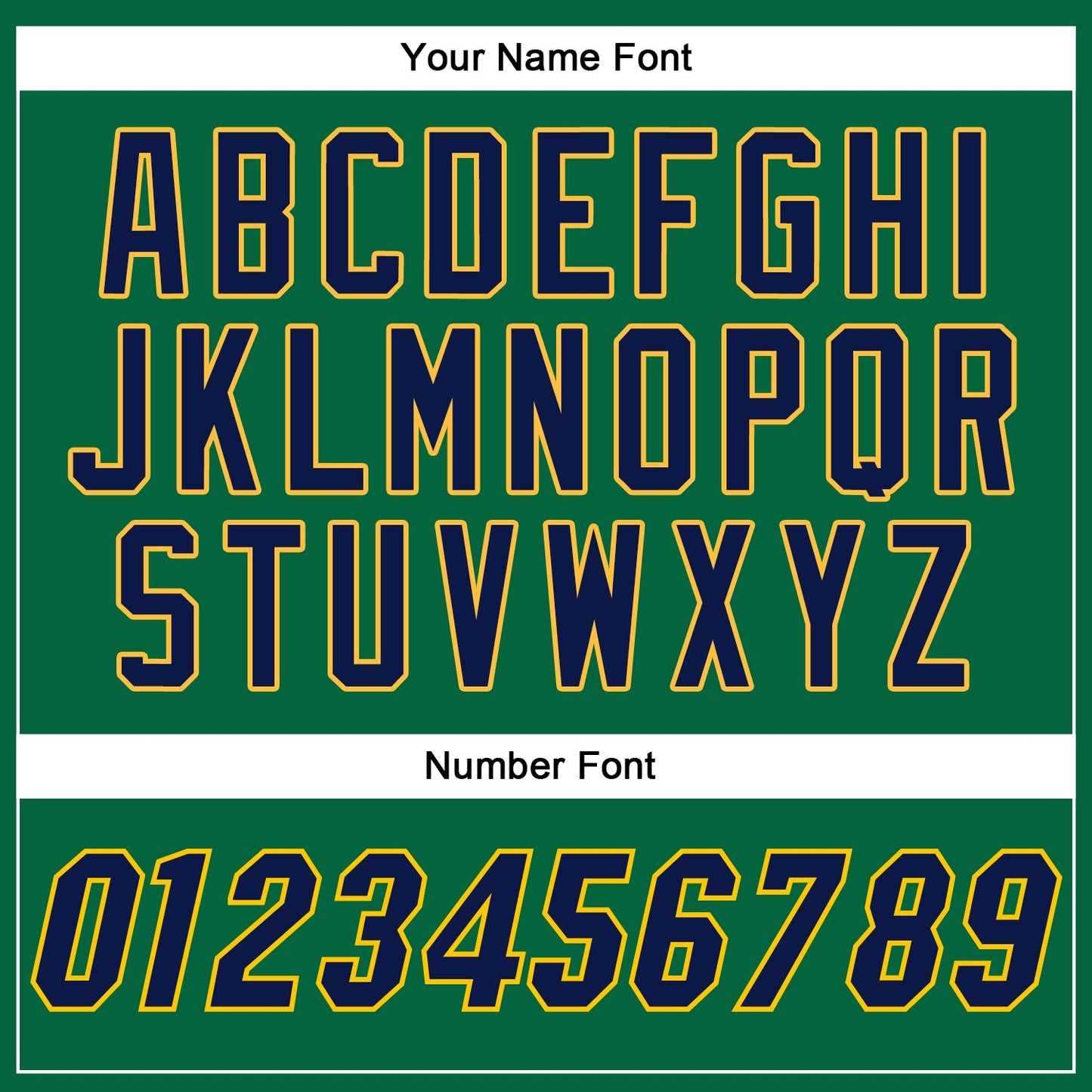 Custom Kelly Green Navy-Gold Authentic Baseball Jersey - Sky-Custom