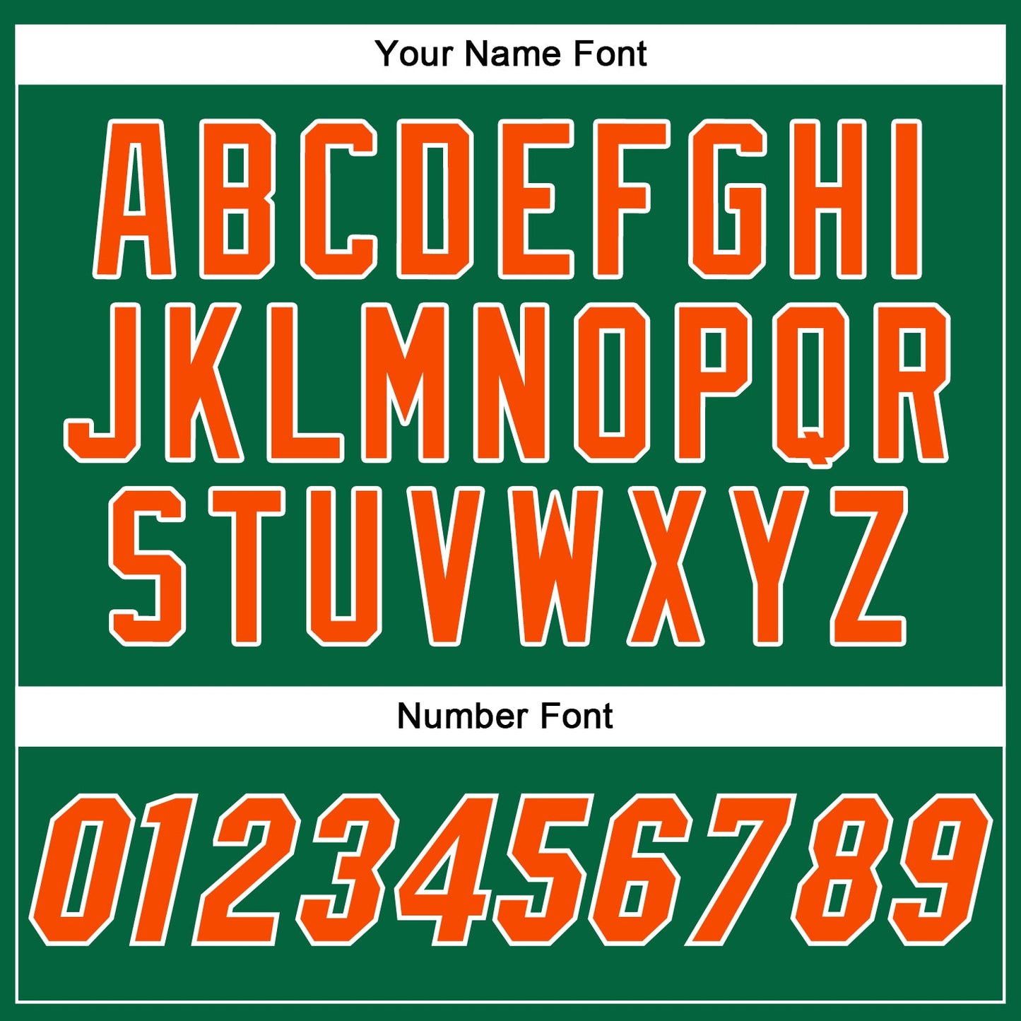Custom Kelly Green Orange-White Authentic Baseball Jersey - Sky-Custom
