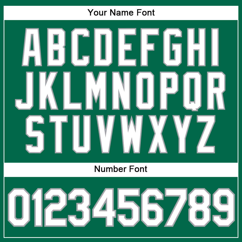 Custom Kelly Green White-Gray Authentic Sleeveless St. Patrick's Day Baseball Jersey - Sky-Custom