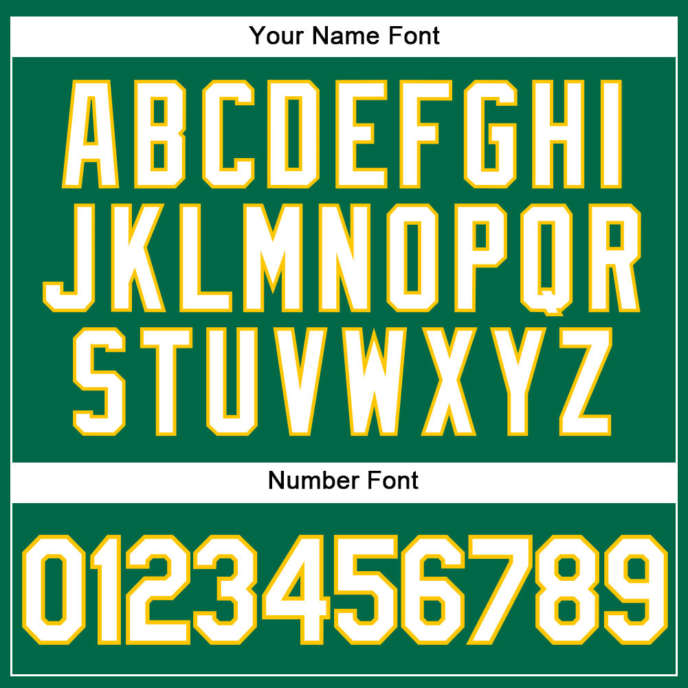 Custom Kelly Green White-Gold Authentic Sleeveless Baseball Jersey - Sky-Custom