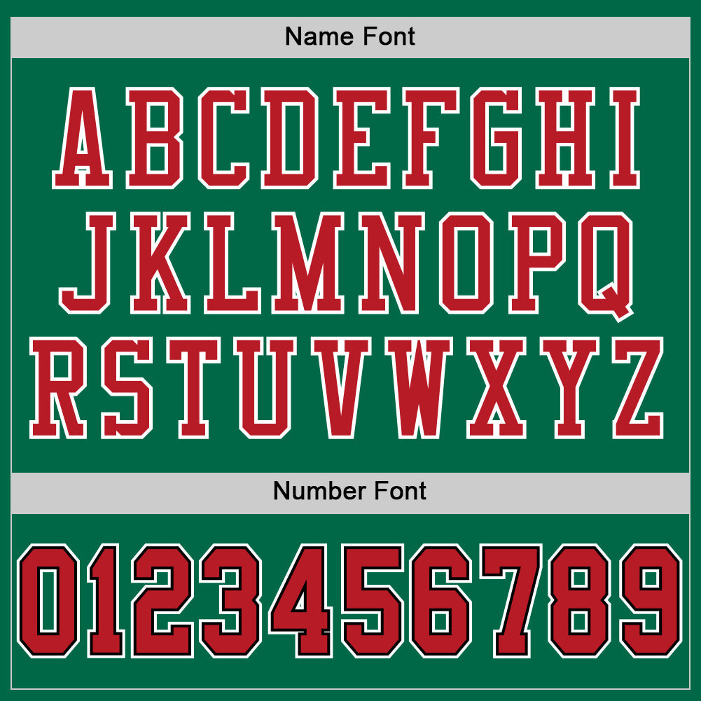 Custom Grass Green Red-Black Mesh Authentic Throwback Football Jersey - Sky-Custom