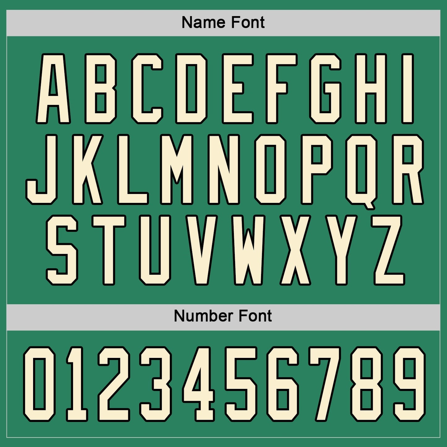 Custom Kelly Green Cream-Black Hockey Jersey - Sky-Custom