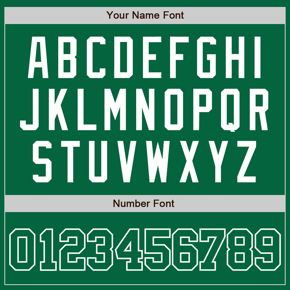 Custom Kelly Green Kelly Green-White Authentic Baseball Jersey - Sky-Custom