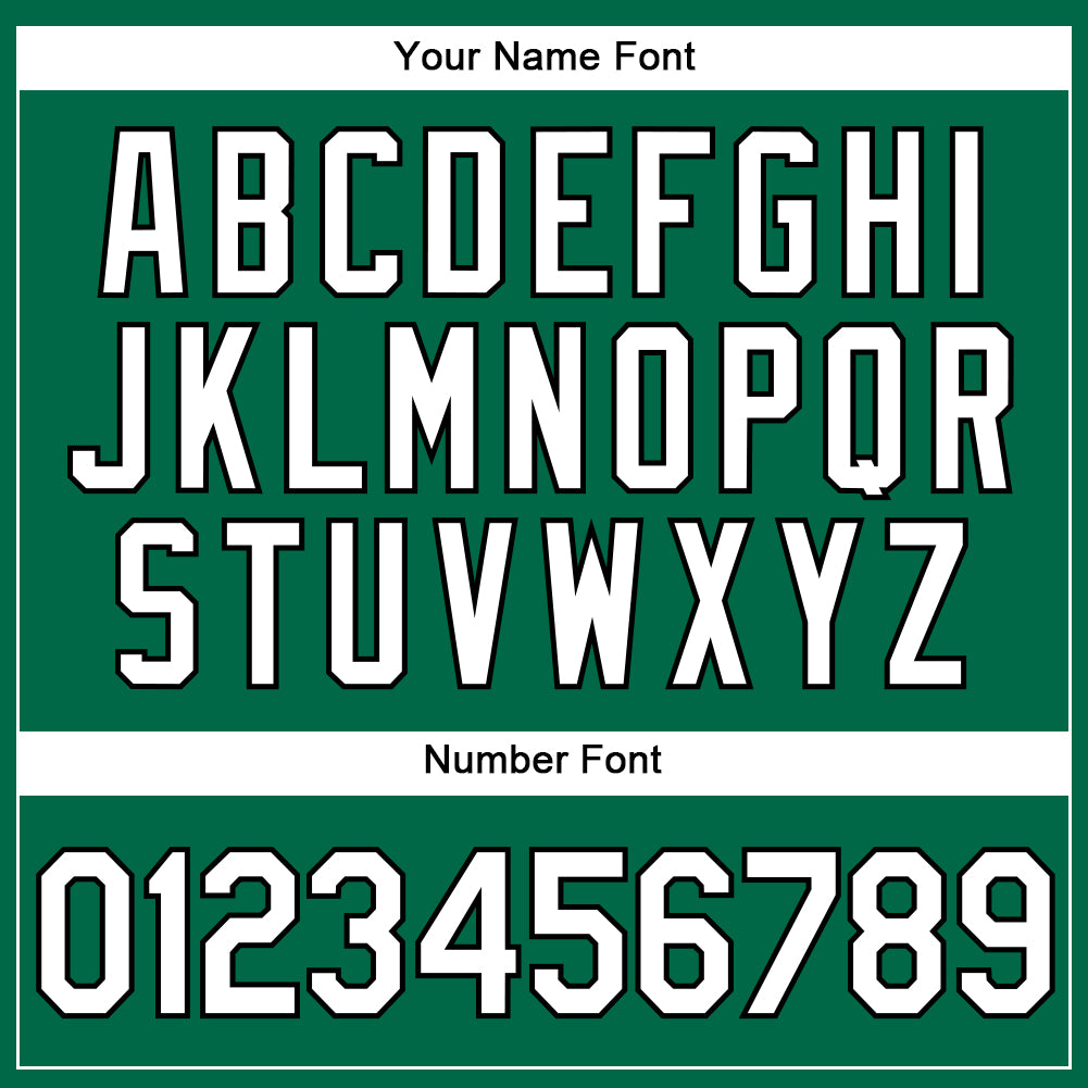 Custom Kelly Green White Pinstripe Black Authentic Baseball Jersey - Sky-Custom