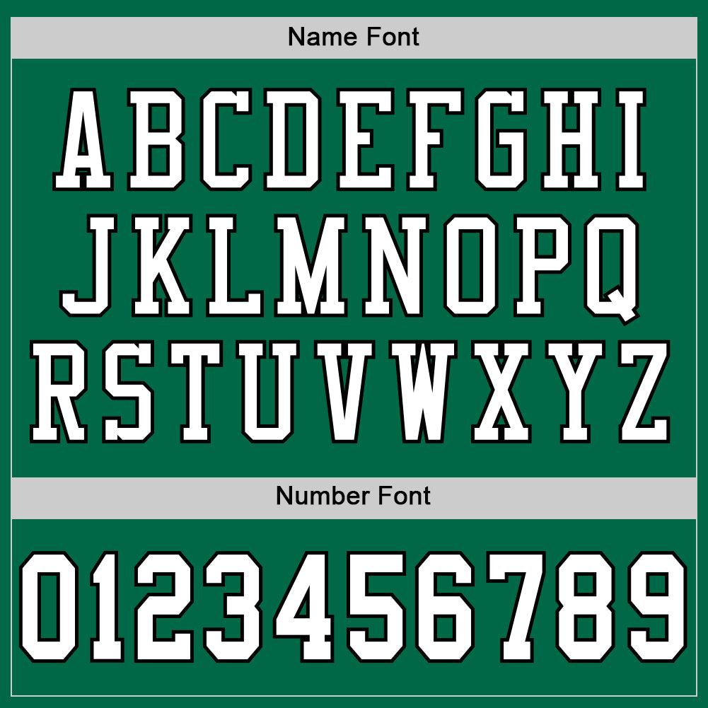 Custom Kelly Green White-Black Mesh Authentic Football Jersey - Sky-Custom