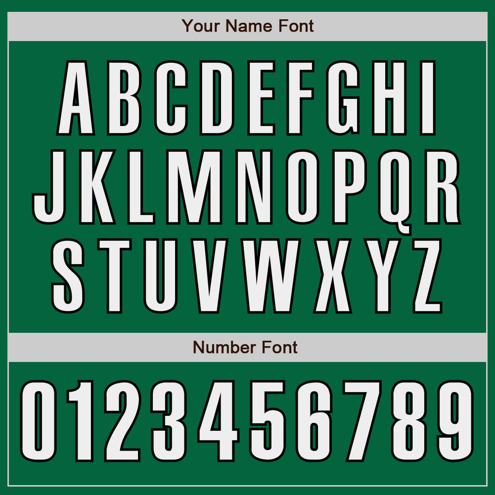 Custom Kelly Green White-Black Authentic Baseball Jersey - Sky-Custom