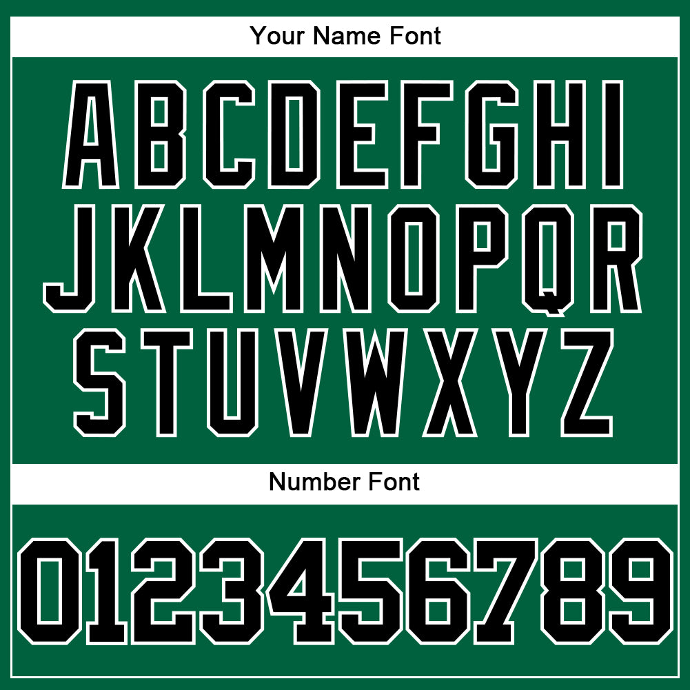 Custom Kelly Green Black-White Mesh Authentic Throwback Baseball Jersey - Sky-Custom