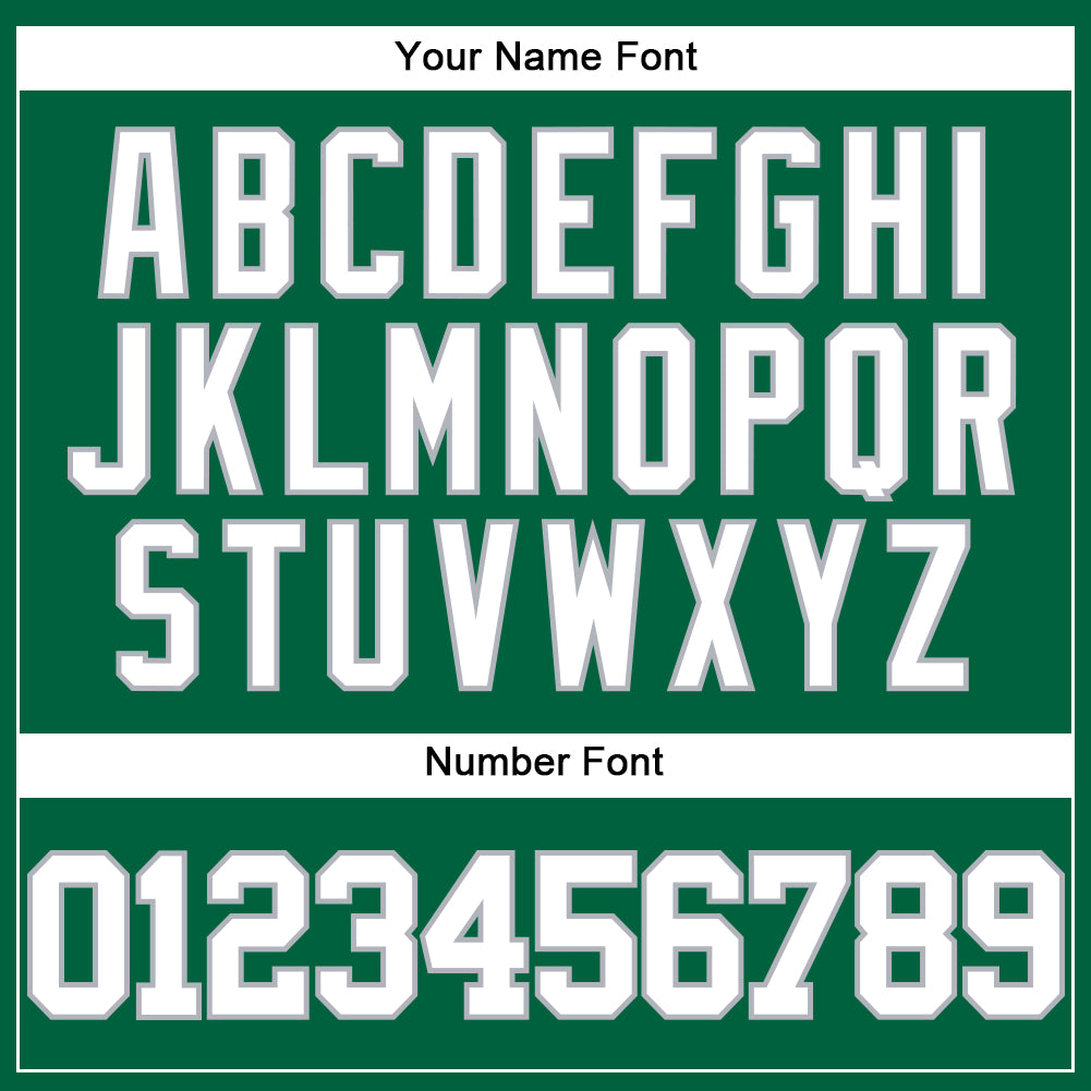 Custom Kelly Green White-Gray Mesh Authentic Throwback Baseball Jersey - Sky-Custom