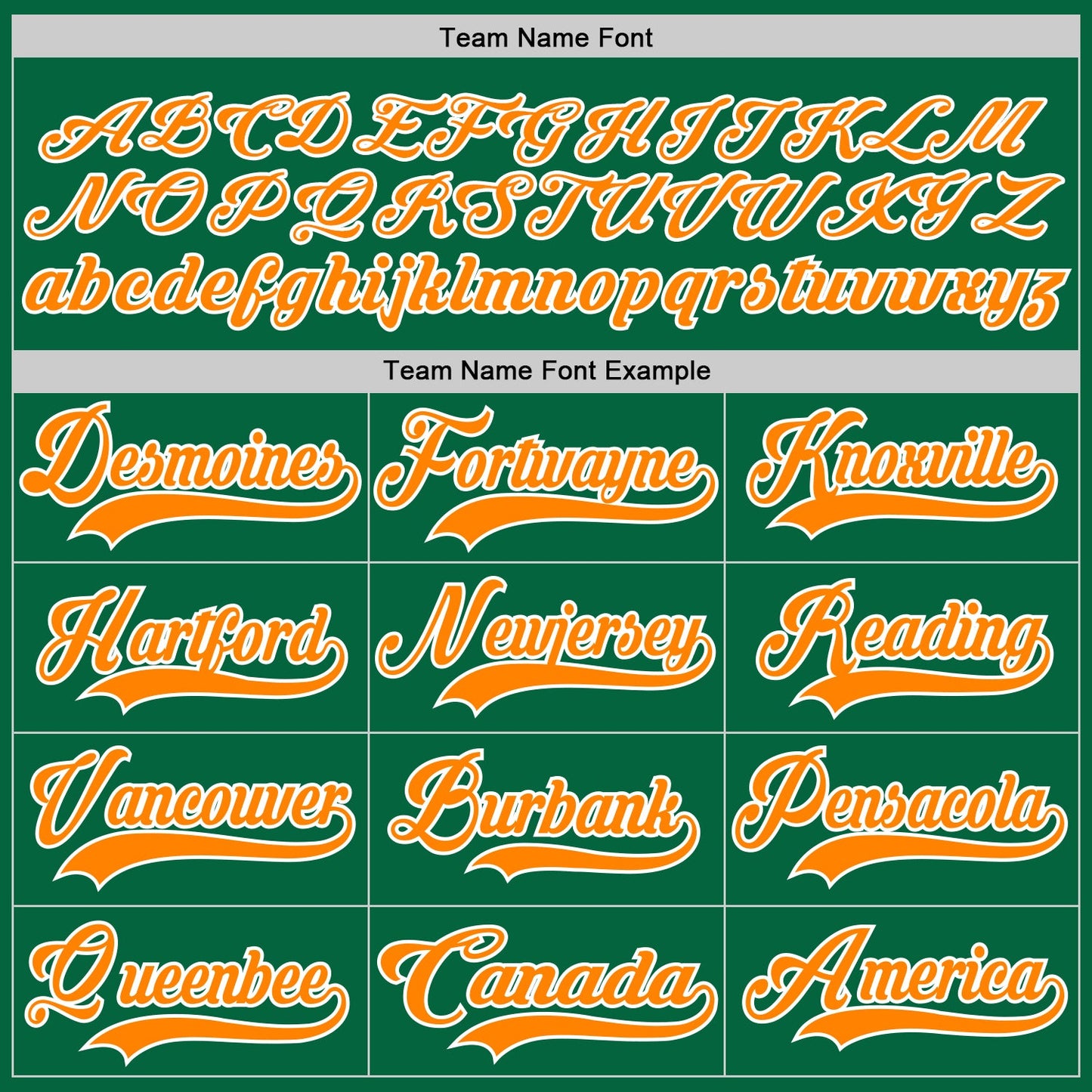 Custom Kelly Green Bay Orange-White Hockey Lace Neck Jersey - Sky-Custom