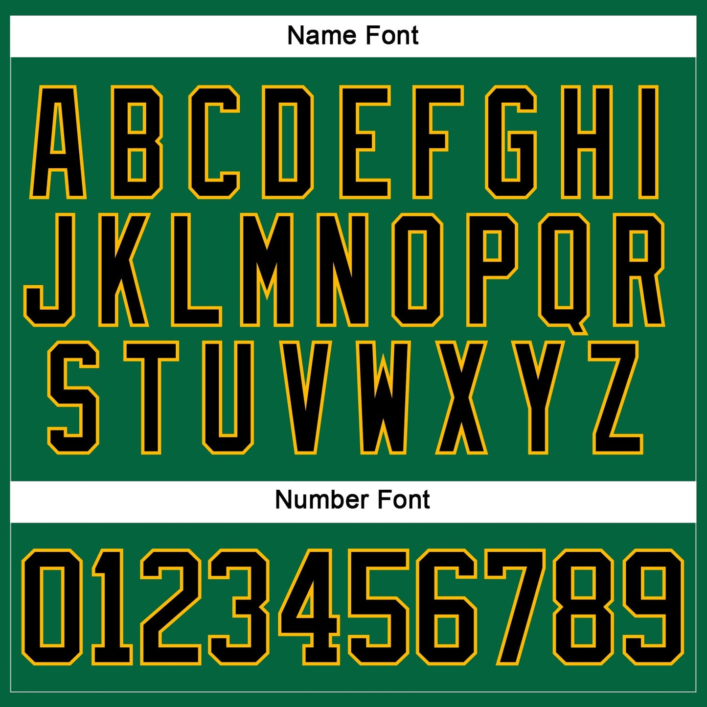 Custom Kelly Green Black-Gold Hockey Lace Neck Jersey - Sky-Custom