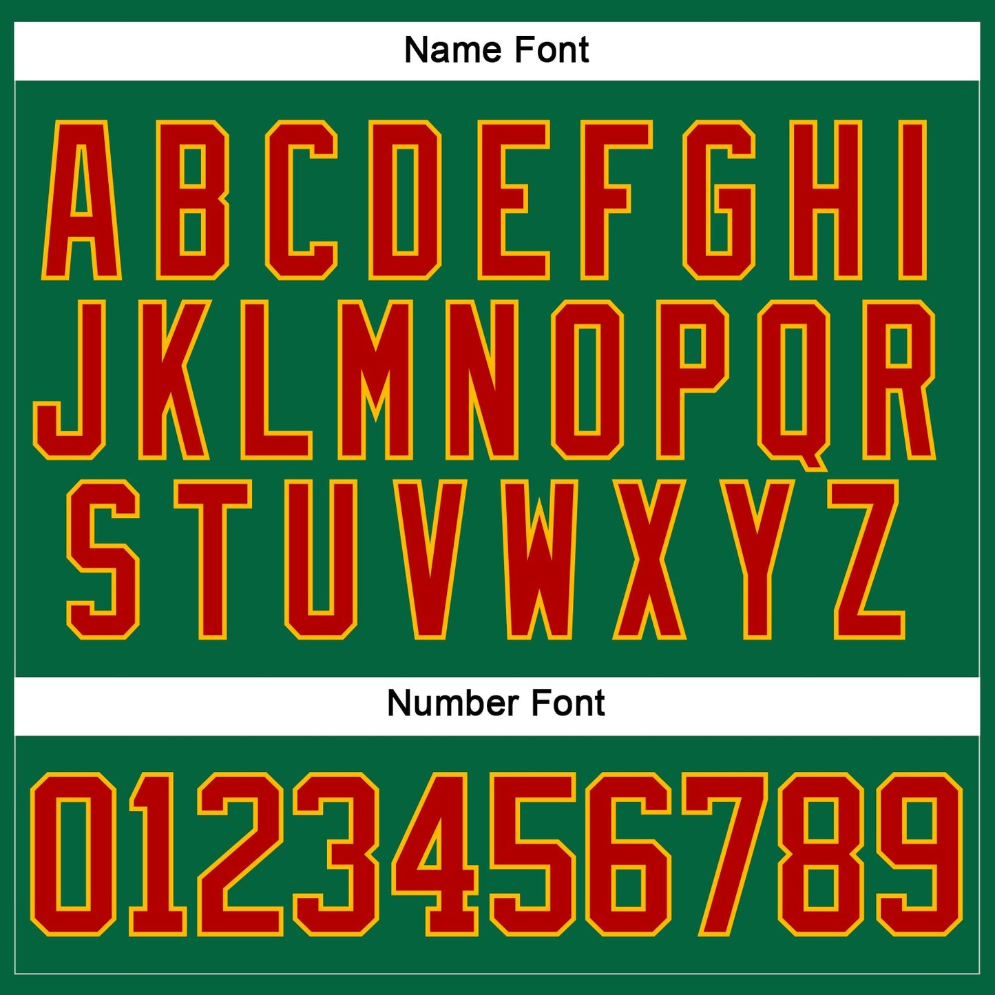Custom Kelly Green Red-Gold Hockey Lace Neck Jersey - Sky-Custom