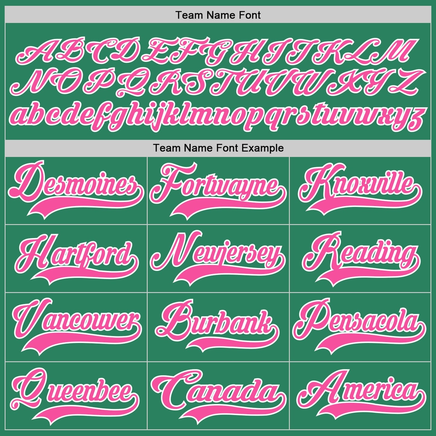 Custom Kelly Green Pink-White Hockey Jersey - Sky-Custom