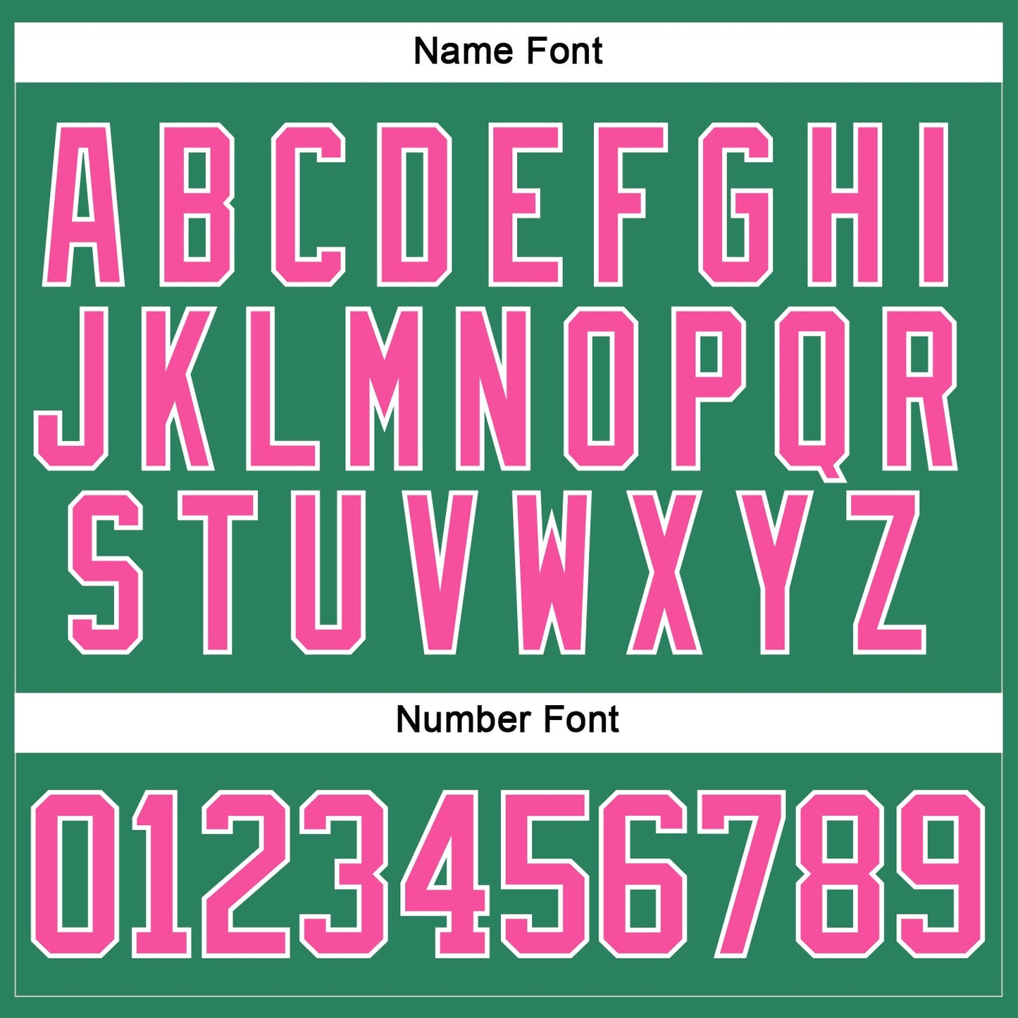 Custom Kelly Green Pink-White Hockey Jersey - Sky-Custom