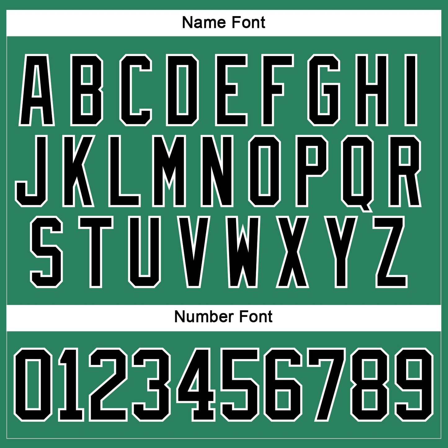 Custom Kelly Green Black-White Hockey Jersey - Sky-Custom