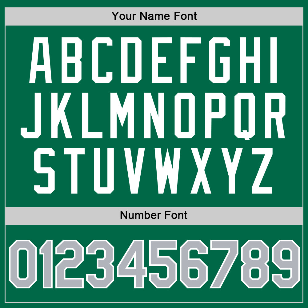 Custom Kelly Green Gray-White Authentic Throwback Basketball Jersey - Sky-Custom