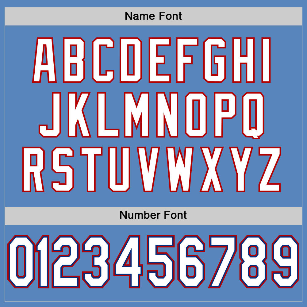 Custom Light Blue White-Royal Mesh Authentic Football Jersey - Sky-Custom