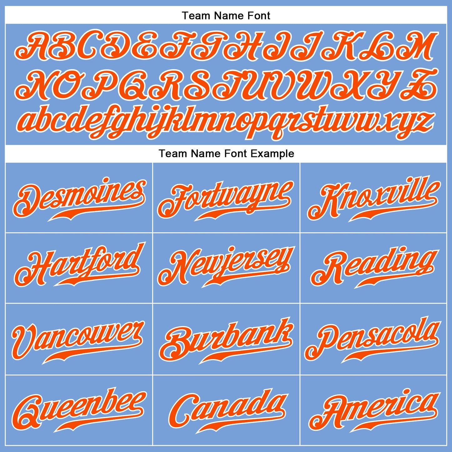 Custom Light Blue Orange-White Authentic Sleeveless Baseball Jersey - Sky-Custom