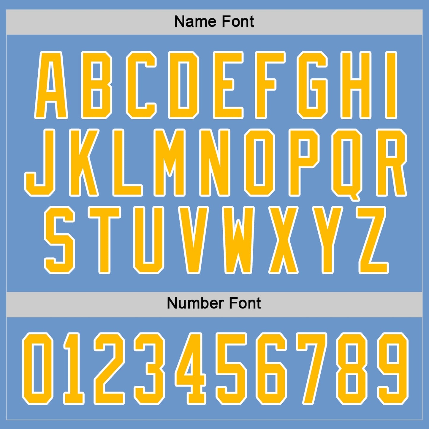 Custom Light Blue Gold-White Hockey Jersey - Sky-Custom