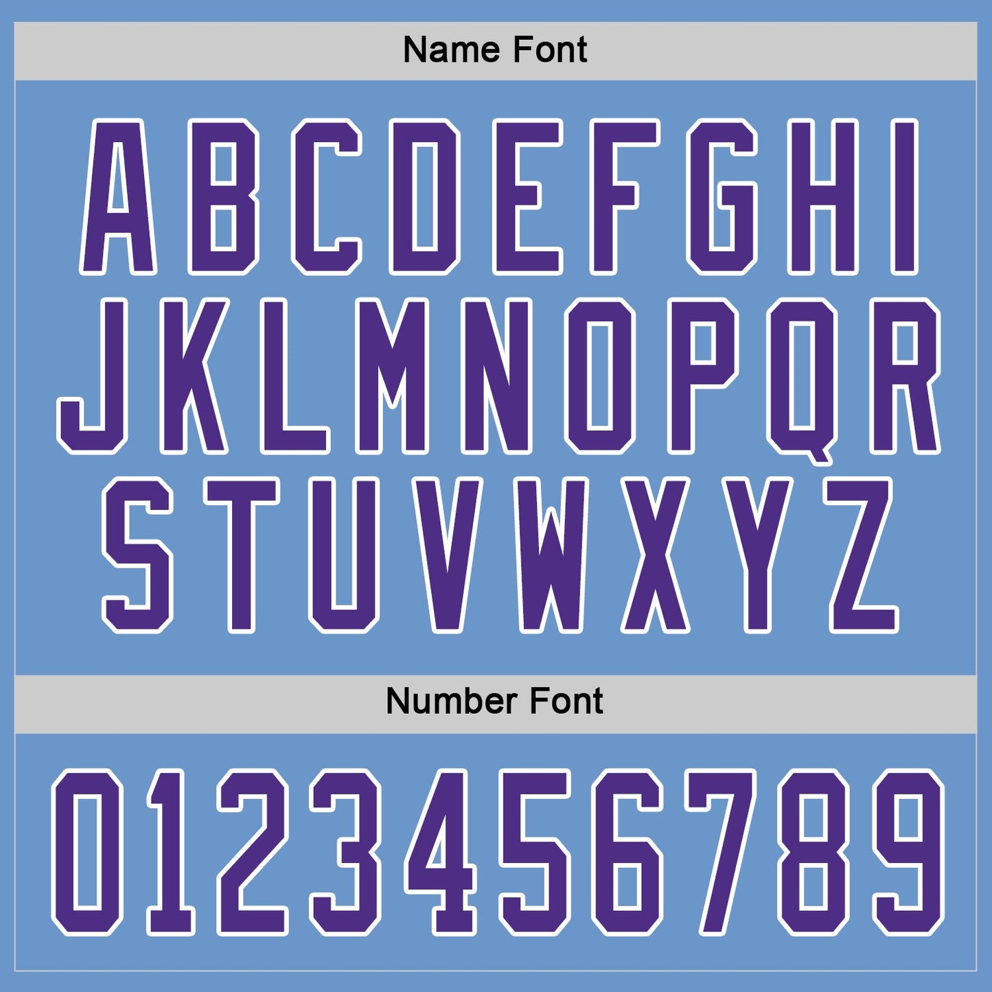 Custom Light Blue Purple-White Hockey Jersey - Sky-Custom