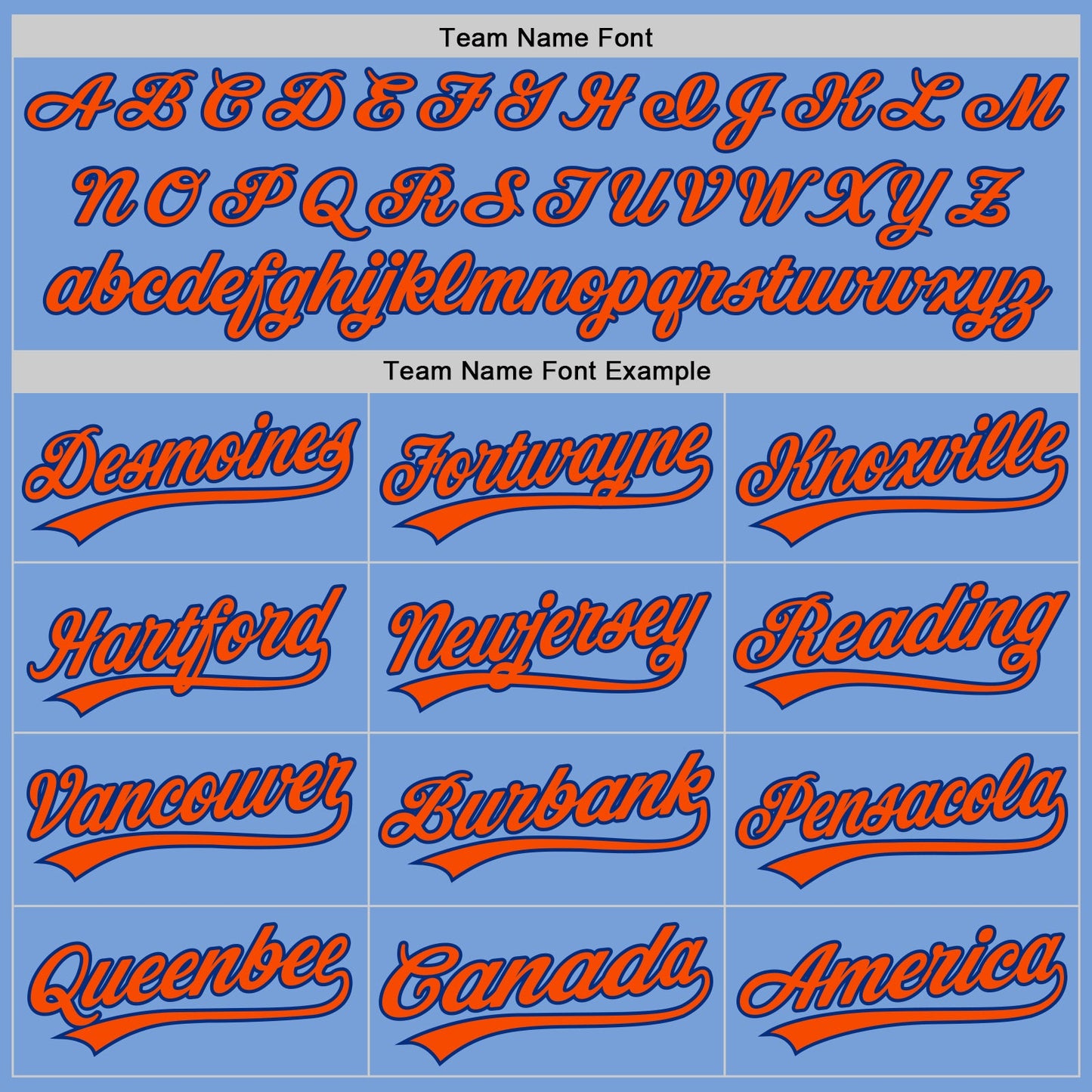 Custom Light Blue Orange-Royal Authentic Baseball Jersey - Sky-Custom
