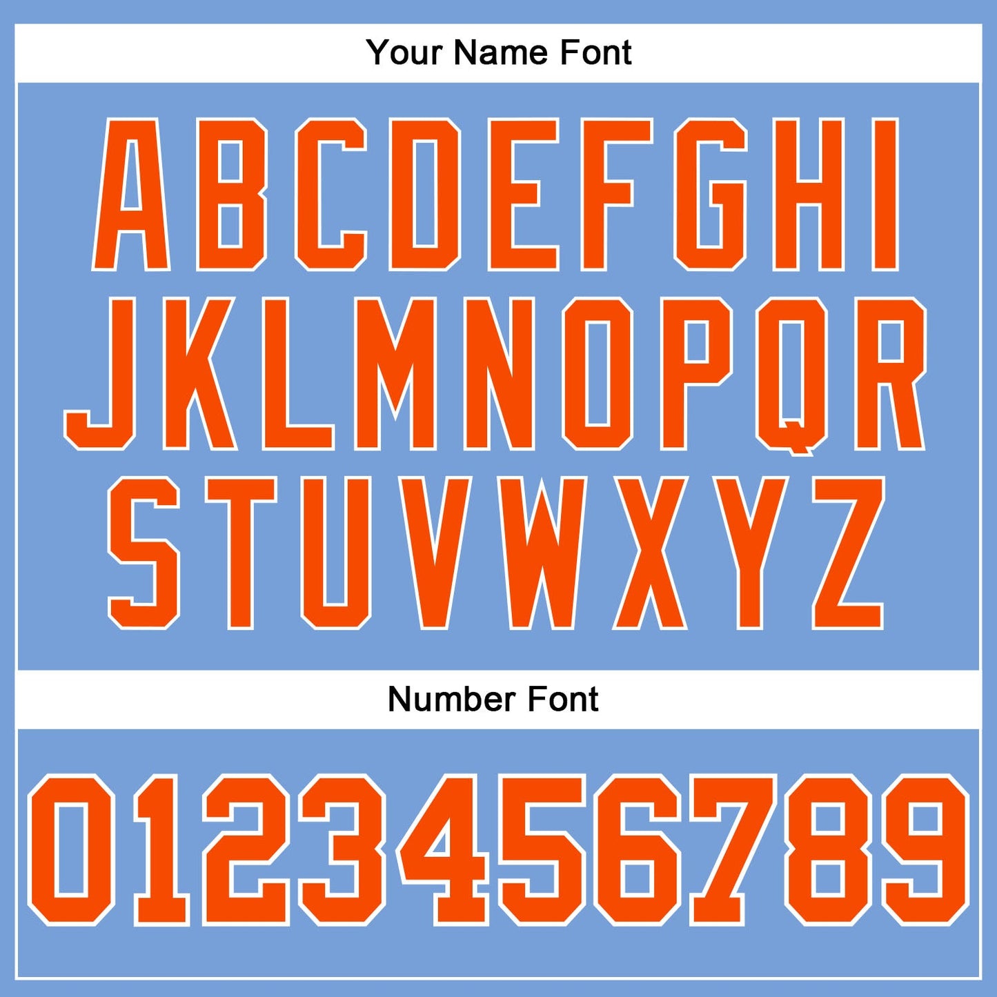 Custom Light Blue White Pinstripe Orange Authentic Basketball Jersey - Sky-Custom