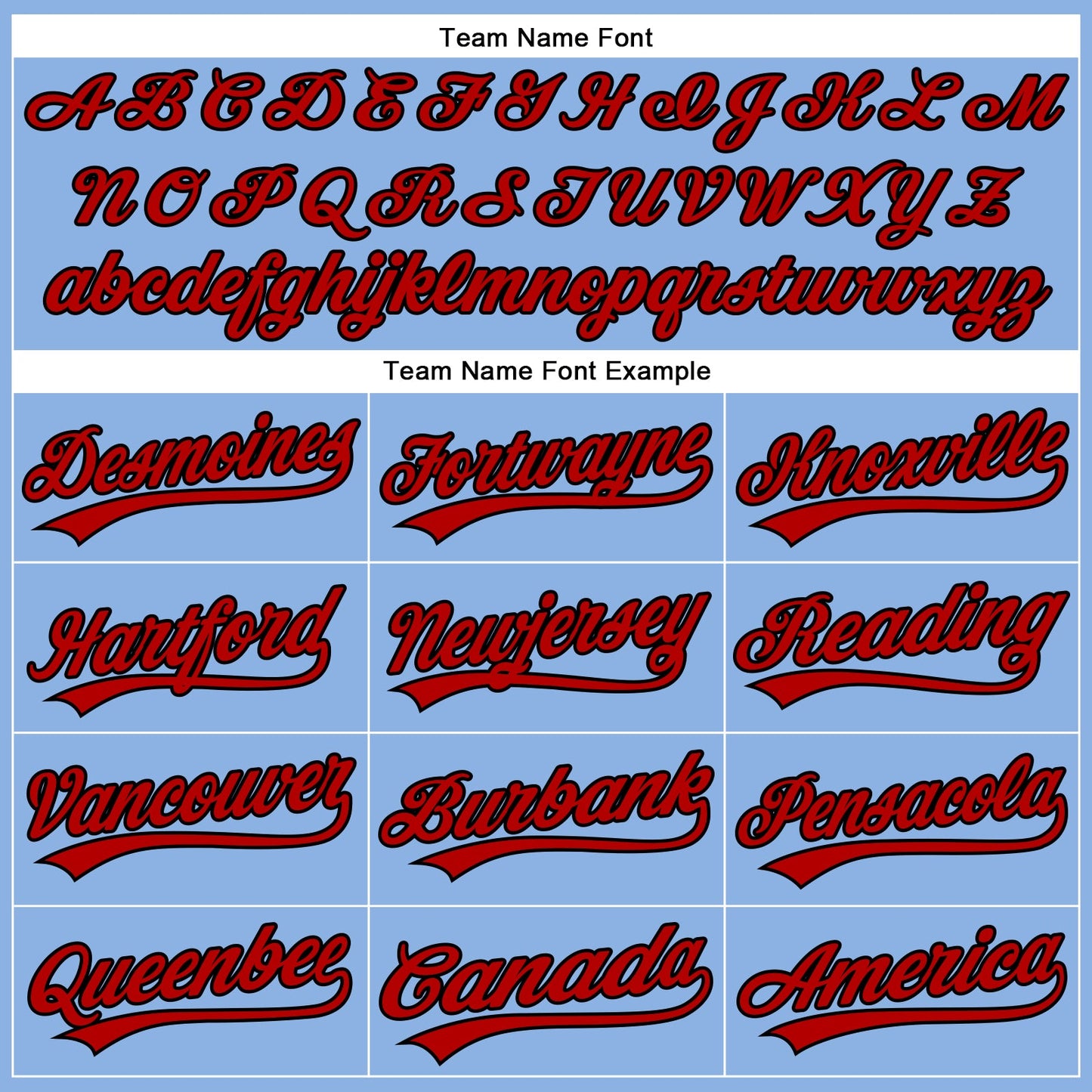 Custom Light Blue Red Pinstripe Black Authentic Baseball Jersey - Sky-Custom