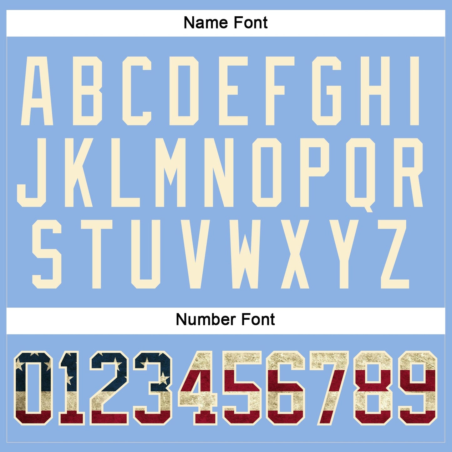 Custom Light Blue Vintage USA Flag Black-Cream Hockey Lace Neck Jersey - Sky-Custom