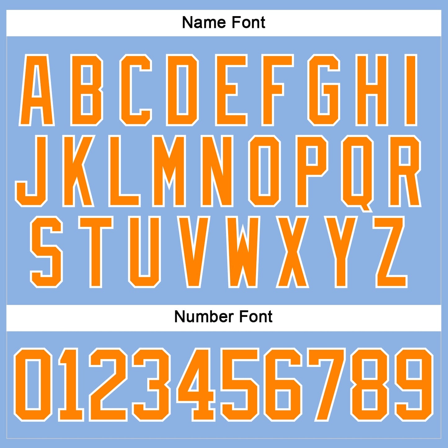 Custom Light Blue Bay Orange-White Hockey Lace Neck Jersey - Sky-Custom