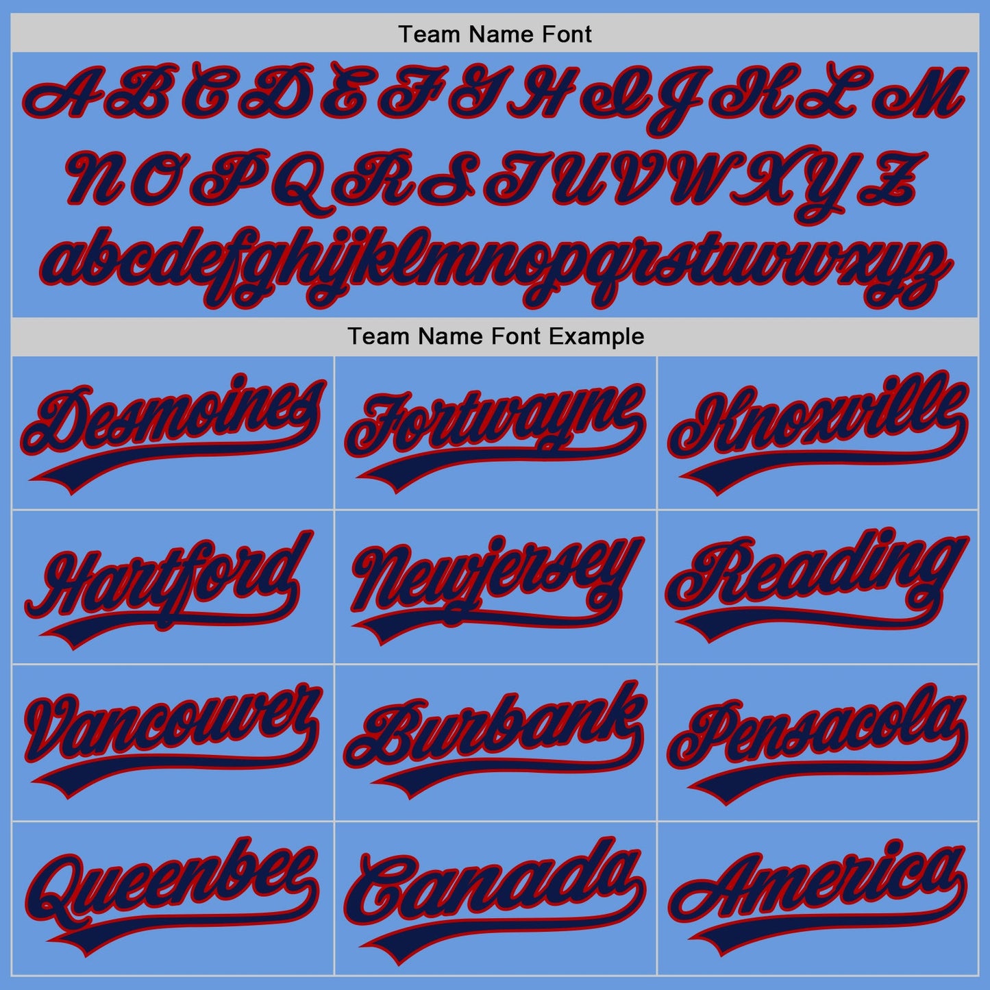 Custom Light Blue Navy-Red Authentic Throwback Baseball Jersey - Sky-Custom