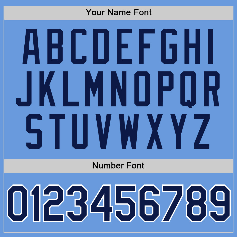 Custom Light Blue Navy-White Authentic Throwback Baseball Jersey - Sky-Custom