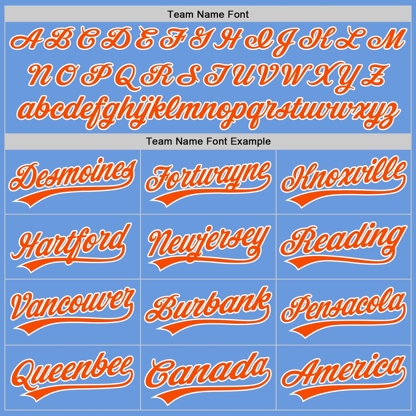Custom Light Blue Orange-White Authentic Throwback Baseball Jersey - Sky-Custom