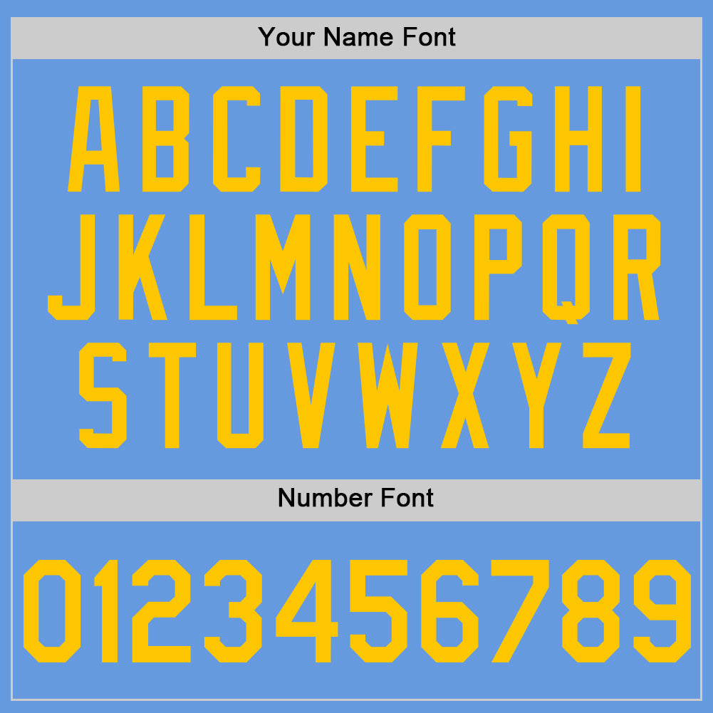 Custom Light Blue Yellow Mesh Authentic Throwback Baseball Jersey - Sky-Custom