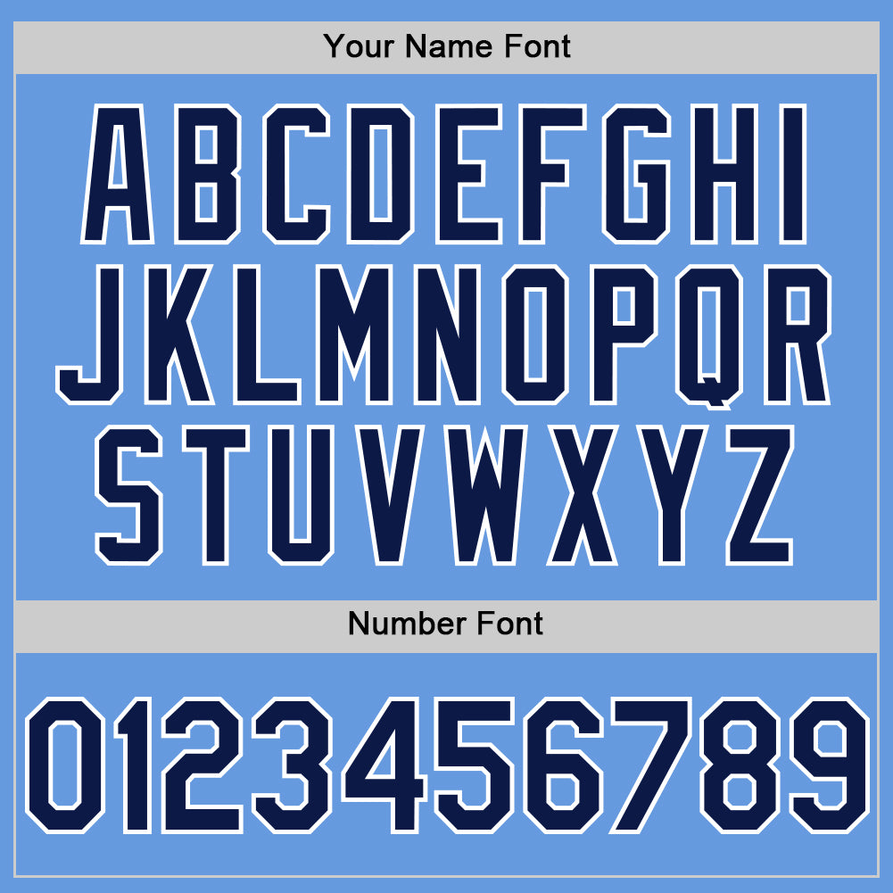 Custom Light Blue Navy-White Mesh Authentic Throwback Baseball Jersey - Sky-Custom