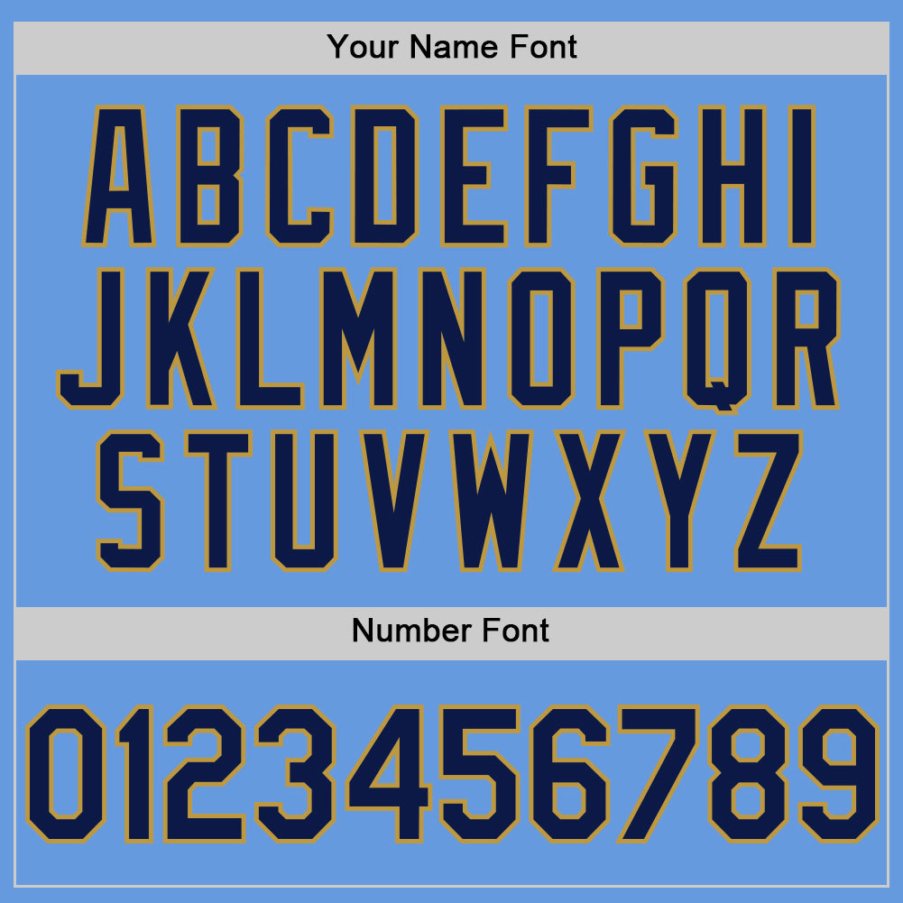 Custom Light Blue Navy-Old Gold Mesh Authentic Throwback Baseball Jersey - Sky-Custom