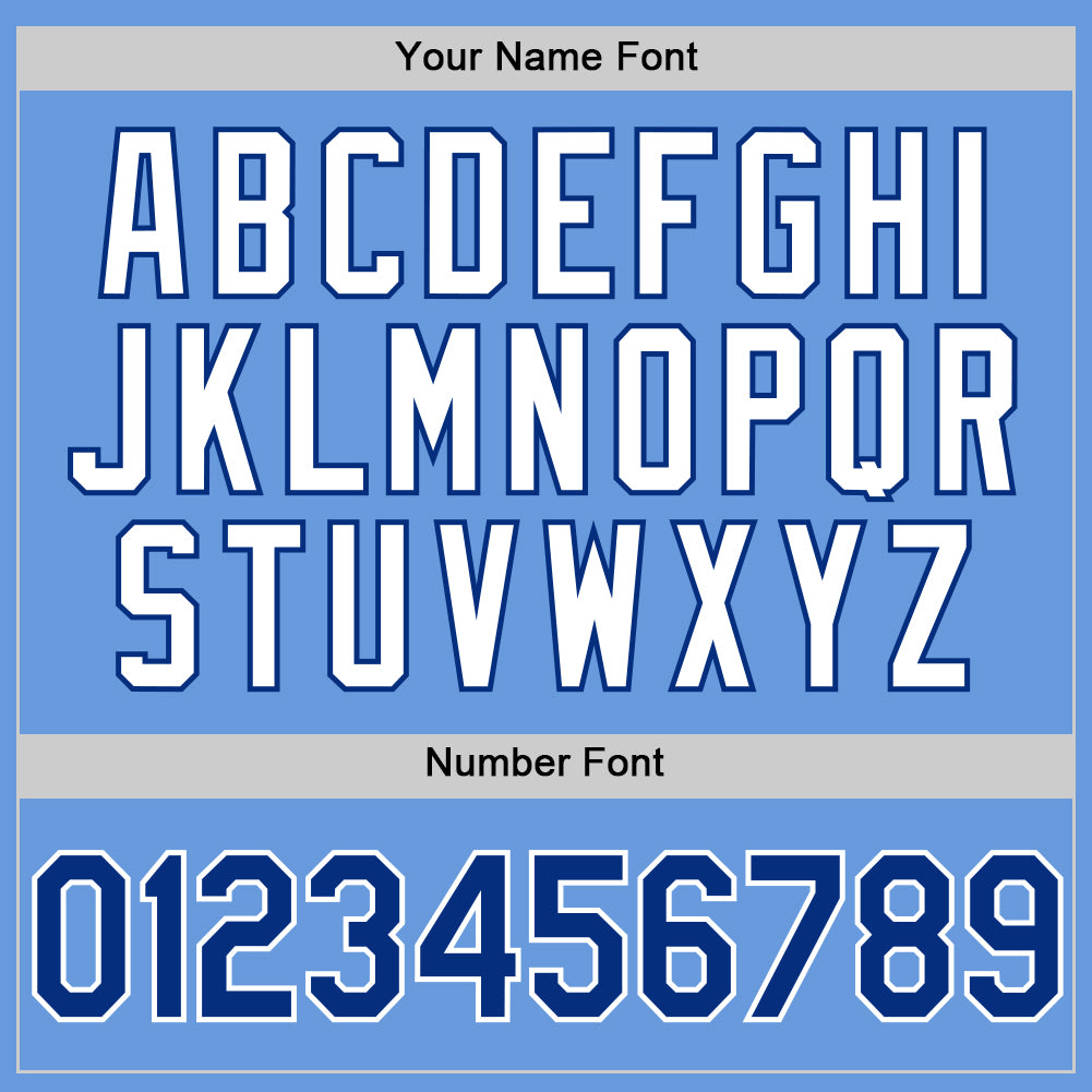 Custom Light Blue Royal-White Authentic Throwback Baseball Jersey - Sky-Custom