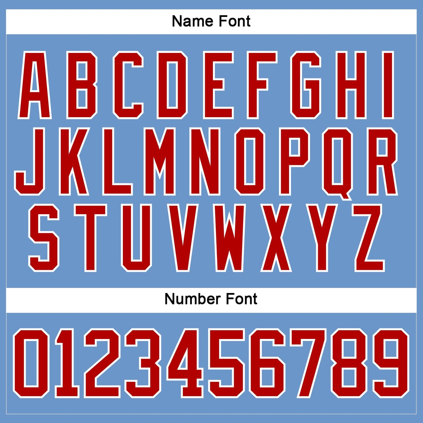 Custom Light Blue Red-White Hockey Jersey - Sky-Custom
