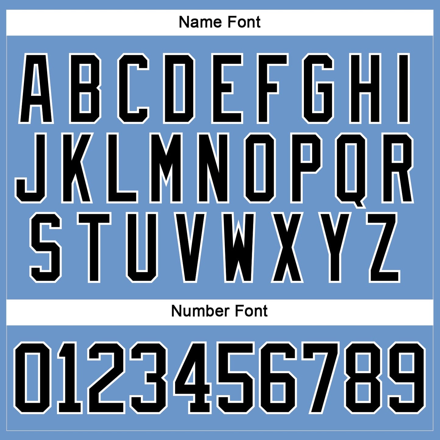 Custom Light Blue Black-White Hockey Jersey - Sky-Custom