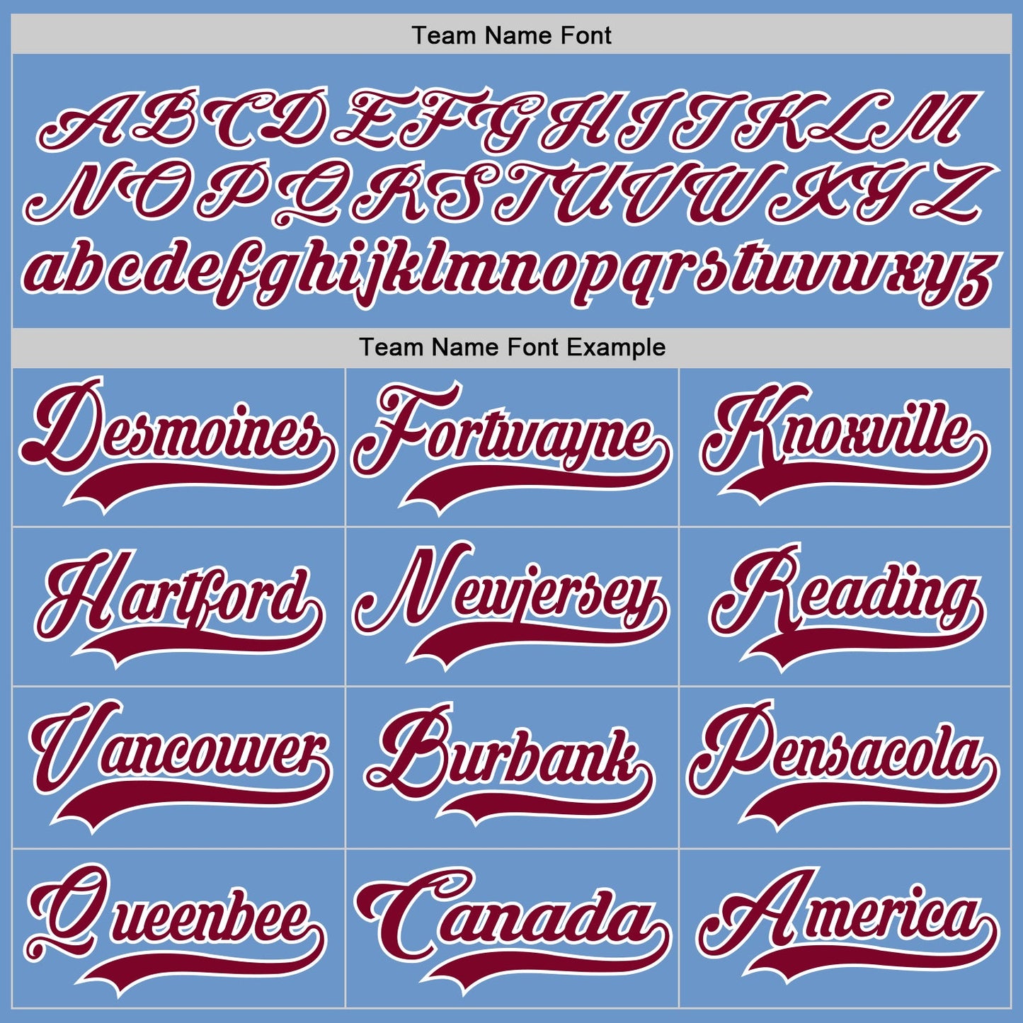Custom Light Blue Maroon-White Hockey Jersey - Sky-Custom