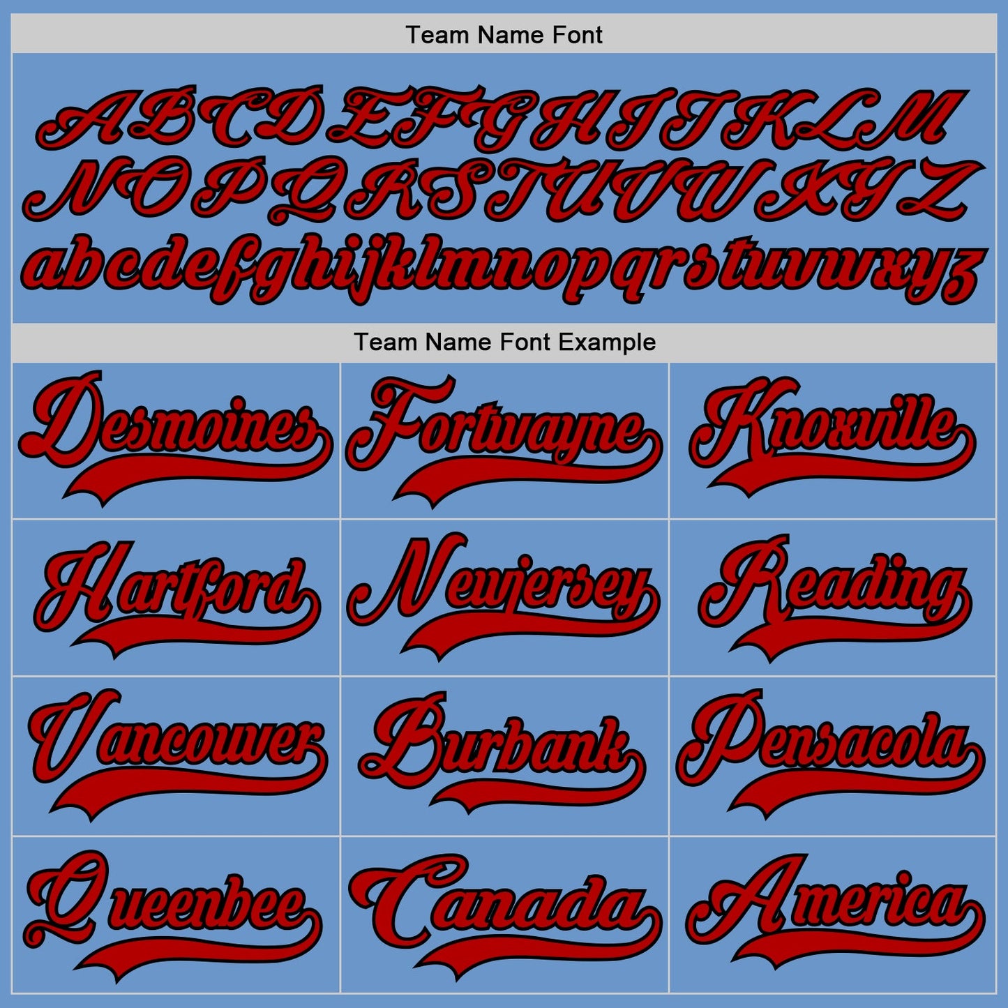 Custom Light Blue Red-Black Hockey Jersey - Sky-Custom
