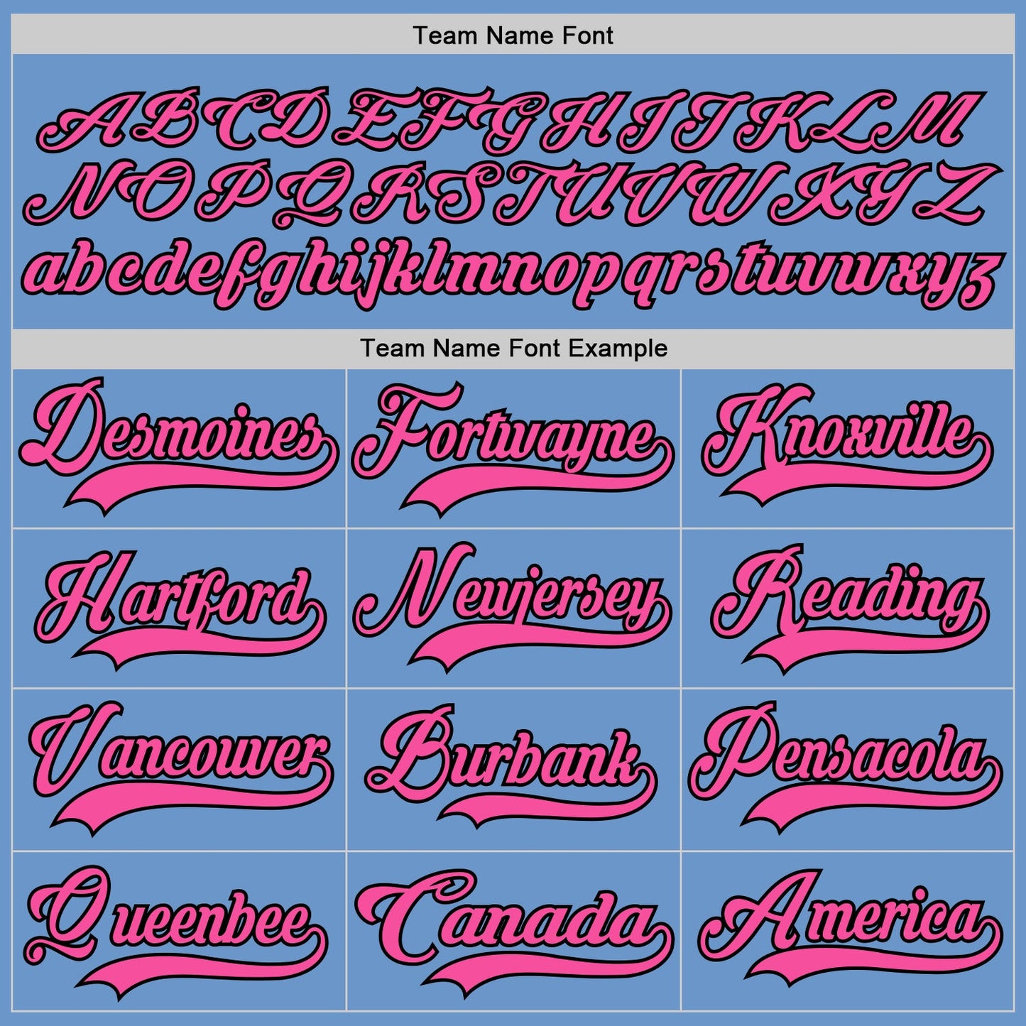 Custom Light Blue Pink-Black Hockey Jersey - Sky-Custom