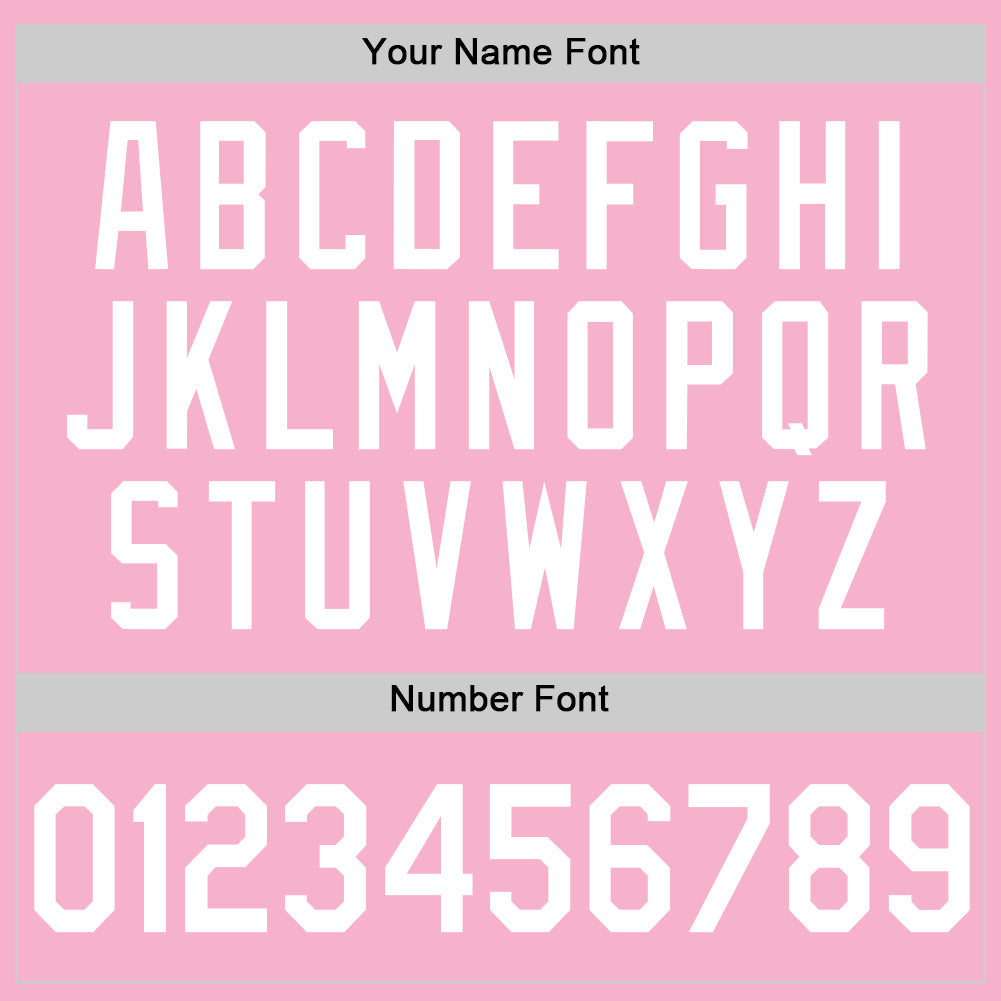 Custom Light Pink White Authentic Baseball Jersey - Sky-Custom