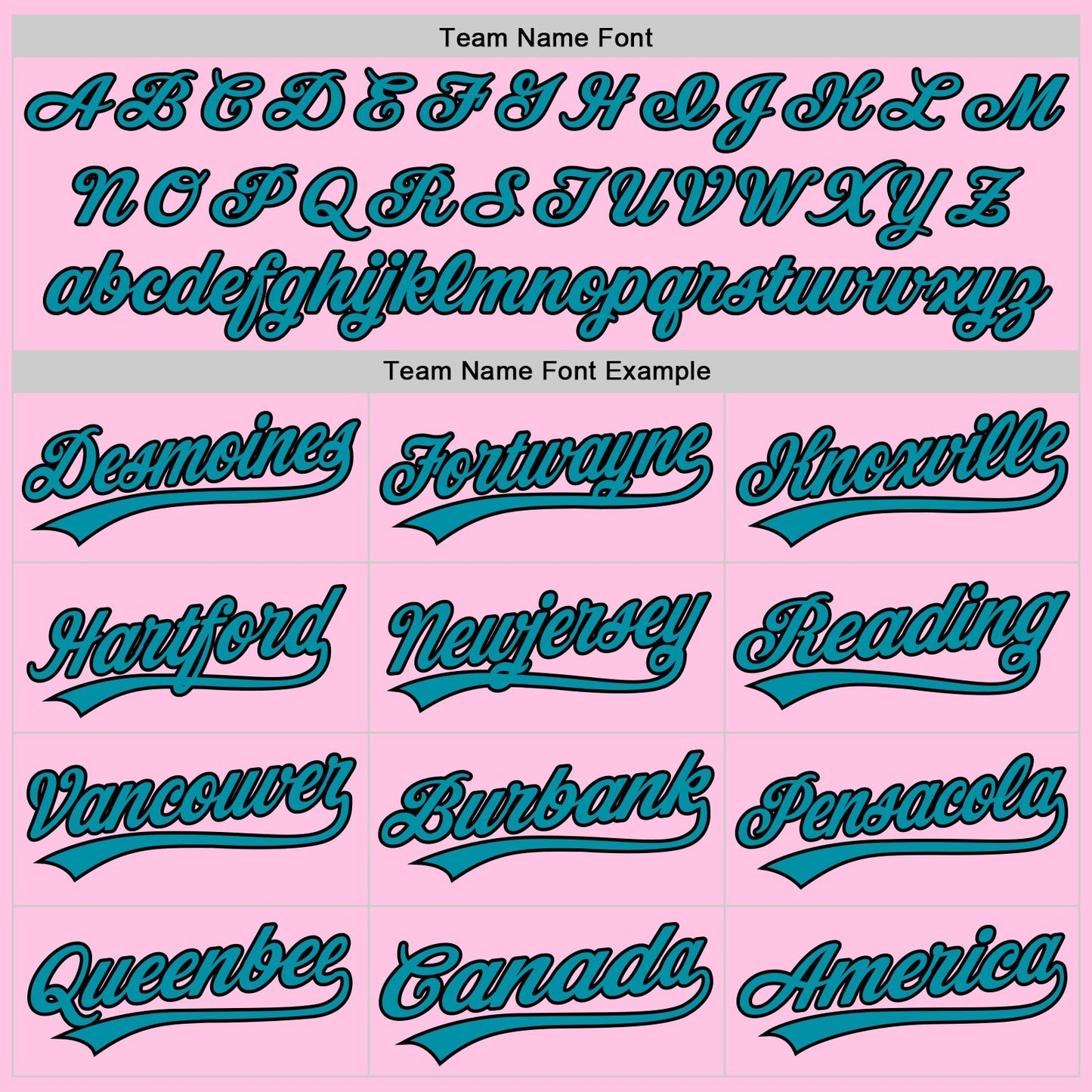 Custom Light Pink Teal-Black Authentic Throwback Baseball Jersey - Sky-Custom