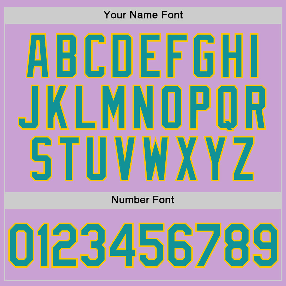 Custom Light Purple Teal-Yellow Authentic Baseball Jersey - Sky-Custom