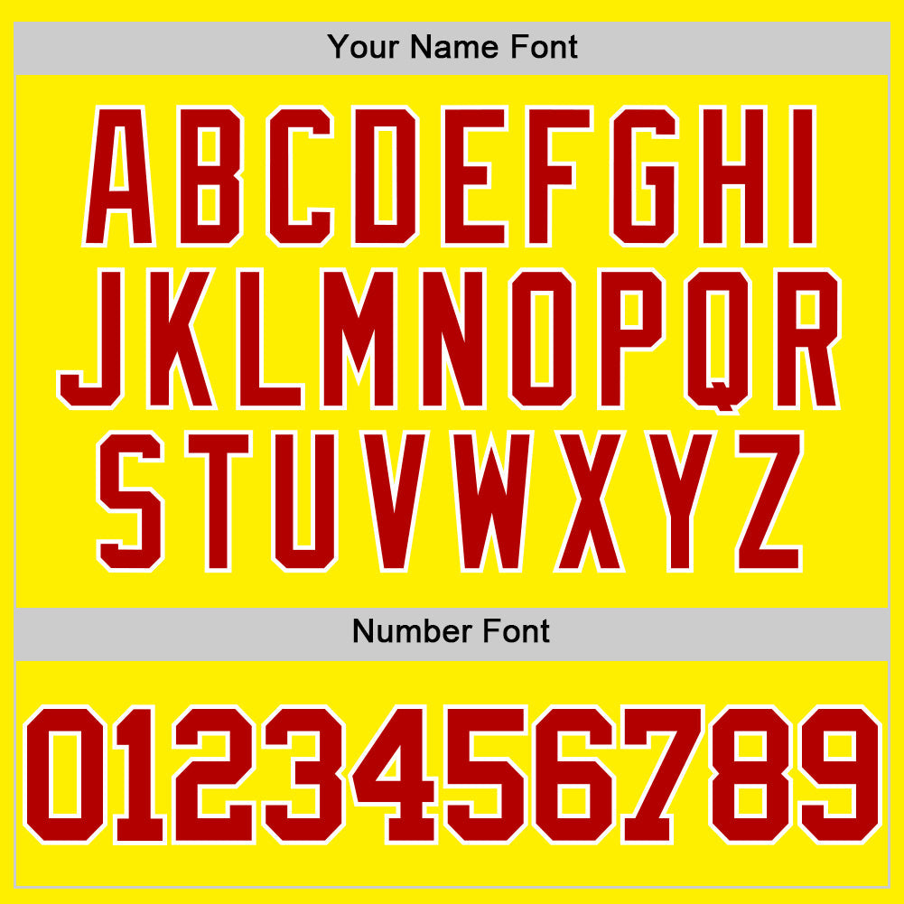 Custom Light Yellow Red-White Authentic Basketball Jersey - Sky-Custom