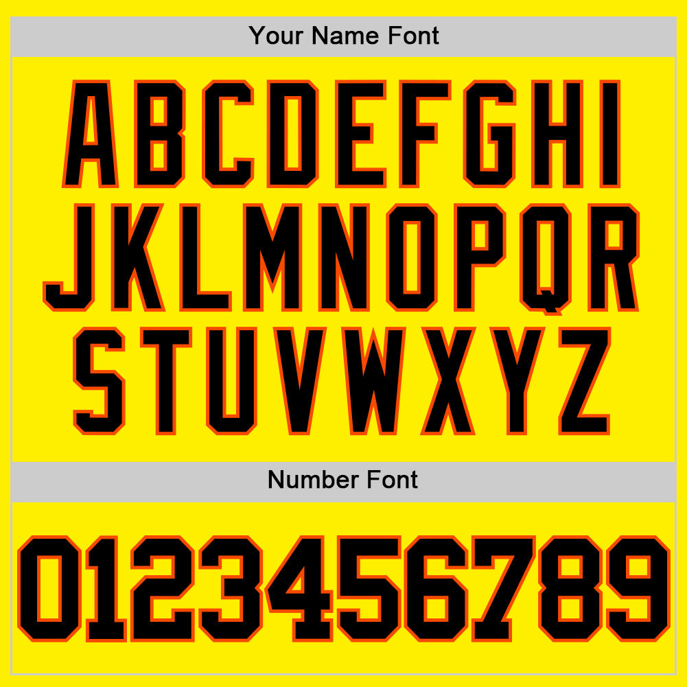 Custom Light Yellow Black-Orange Authentic Basketball Jersey - Sky-Custom